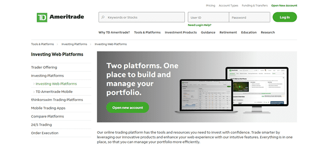 Recensione di TD Ameritrade Piattaforme di trading Recensione di TD Ameritrade Piattaforme di trading